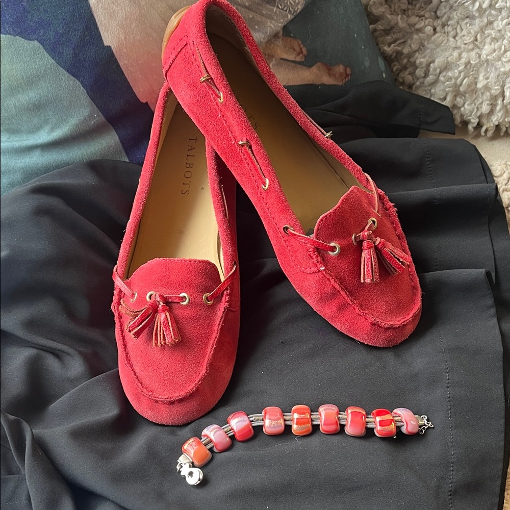Talbots suede driving shoes💗